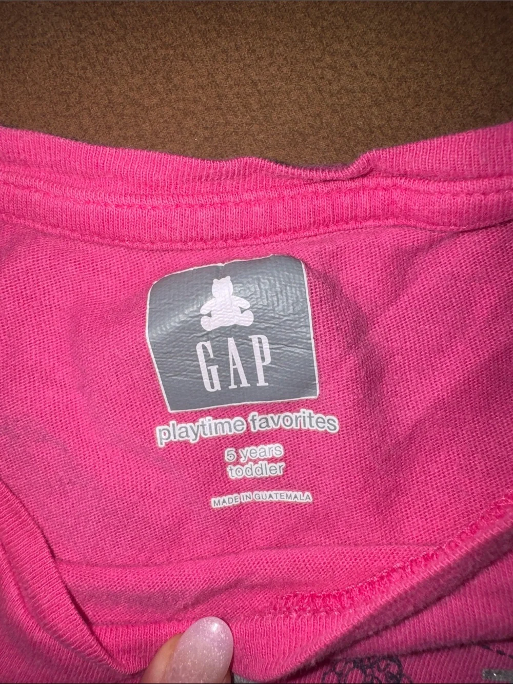 2  Pink Graphic Logo Tees Size 5